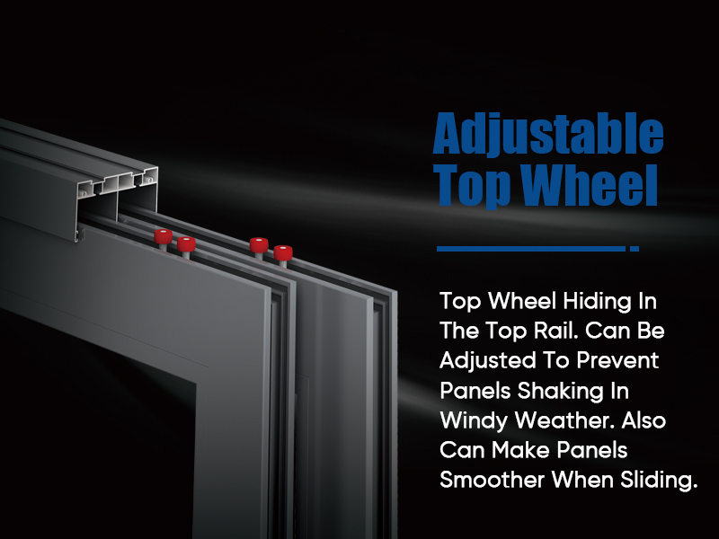 Stable Double Glass Soundproof Windproof Aluminium Heavy Duty Exterior Sliding Door