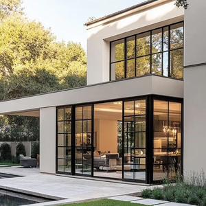 OUNA USA Wholesale NFRC As2047 Aluminum Windows and Doors Outdoor Interior Double Glass Sliding Doors for Patio Balcony