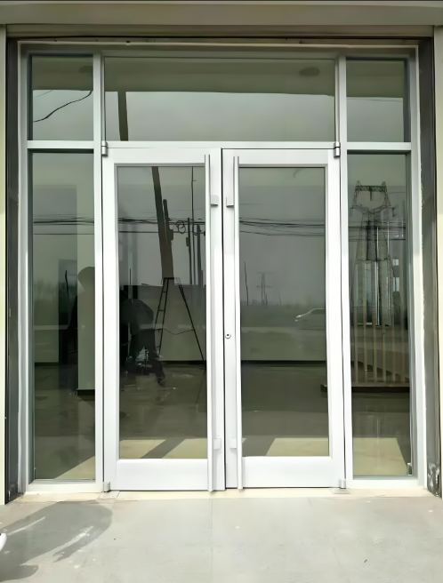 Commercial Aluminium Smart Glass Storefront Door Exterior Doors for Commercial Buildings Hurricane Impact Storefront Glass Doors