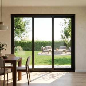 Modern Australian Thermal Break Standard Commercial Stacker Aluminum Patio Sliding Door