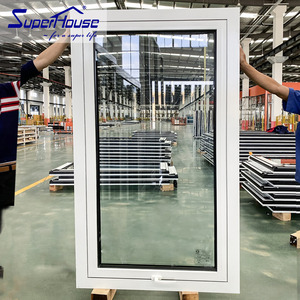 Superhouse Thermal Break Exterior AS2047 Certificated Aluminum Windows for Kitchen &amp; Home Bar White Aluminum Awning Window