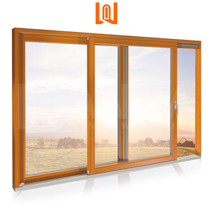 Residential House Aluminum Clad Wood Interior Sliding Door Commercial Automatic Sliding Door