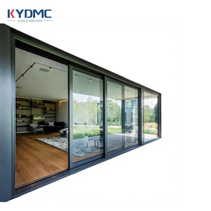 Factory Double Glass 3 Track Sliding Door Exterior Sliding Door System Black White Grey Brown Color Patio Sliding Door