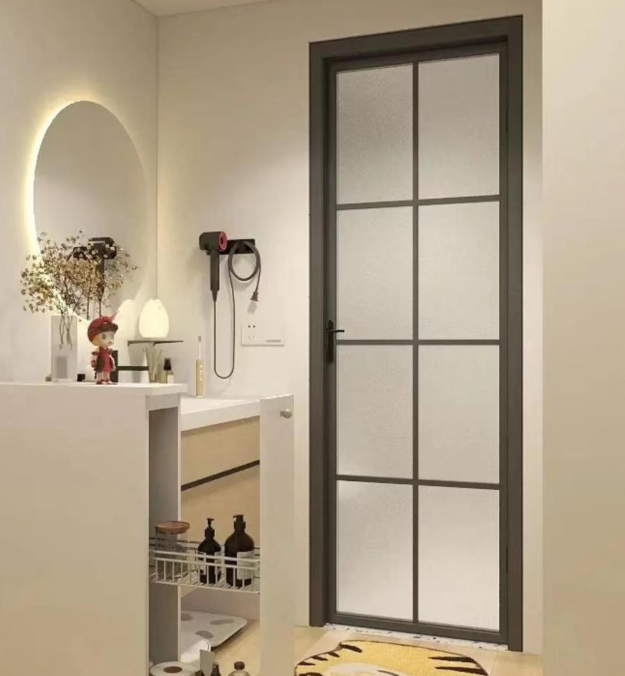 Minimalist Aluminum Glass Door Design 1