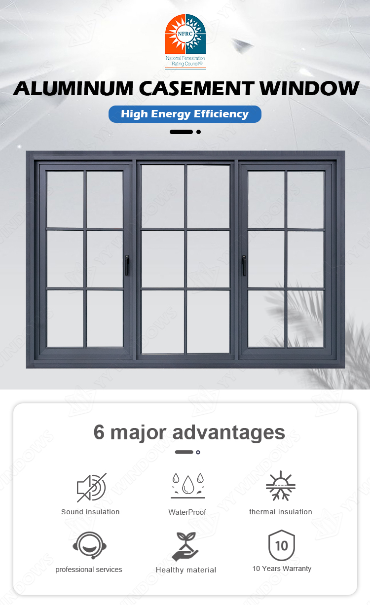 Aluminum Casement Window View 1