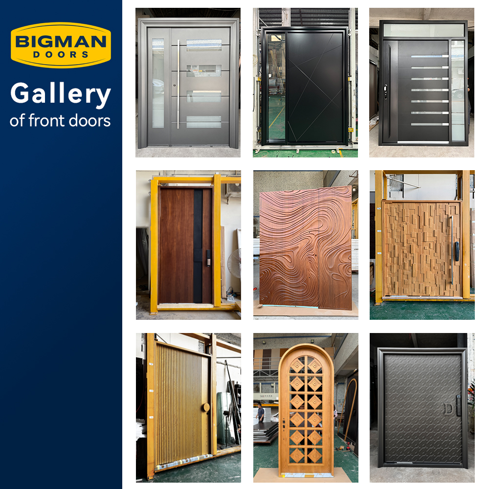 Australia Modern Carving Circular Radiating Design Double Exterior Villa Main Entrance Aluminum Security Door