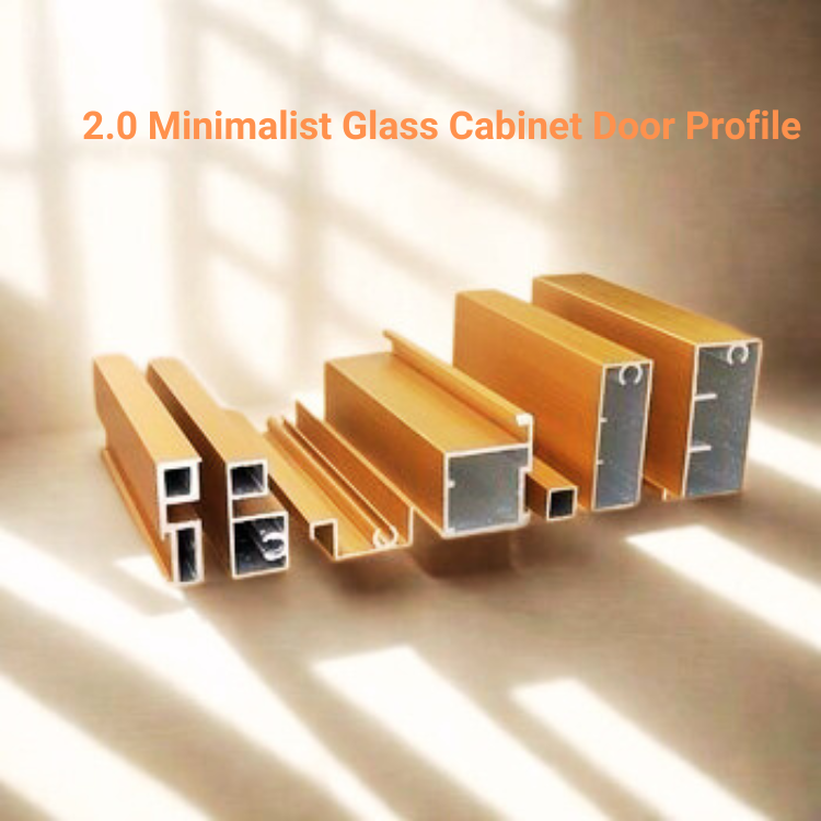 20 Minimalist 6000 Series Alloy Wardrobe Sliding Door Ultra-narrow Glass Frame Light Luxury Swing Door
