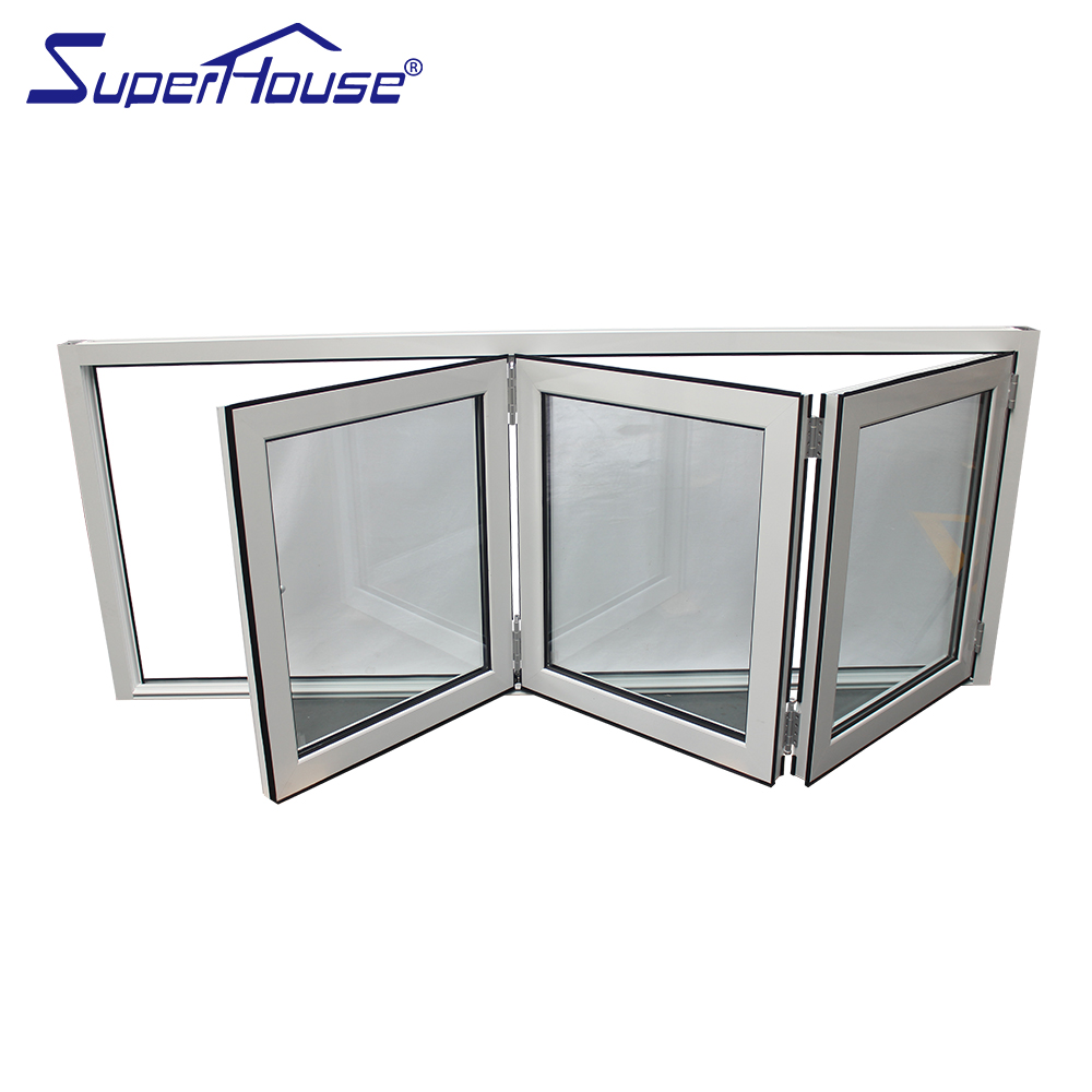 Soundproof Curtain Folding Window and Door Terrace Glazing Aluminum windows and Doors Balcony Large Glass Window for Balcony