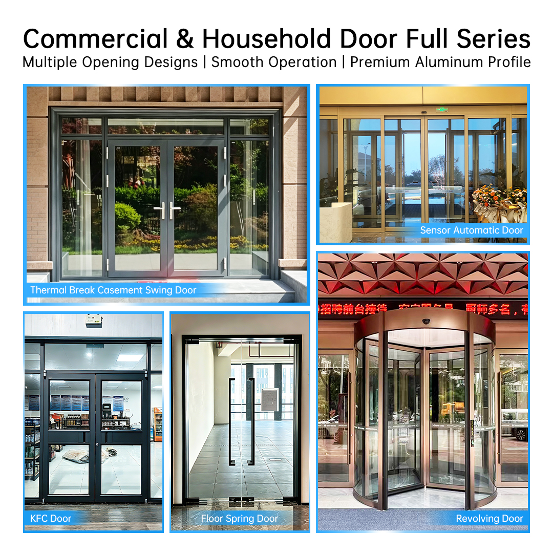 Security Access Control RFID Biometric Touchless Fireproof Breakaway Emergency Exit High Traffic Automatic Swing Door