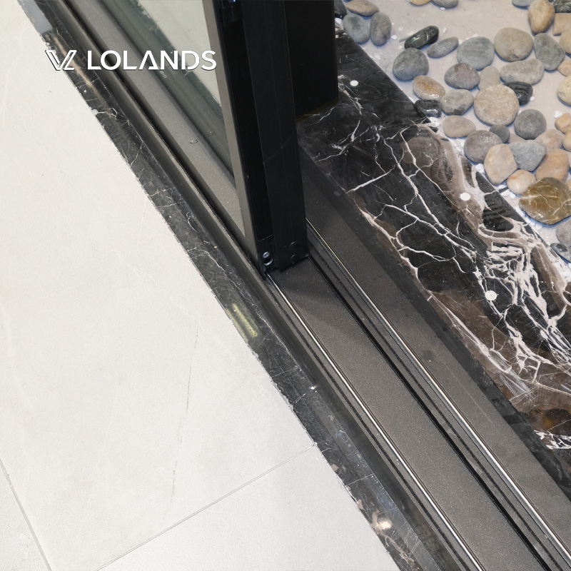 Lolands Modern Aluminum Alloy Double Glazing Sliding Wardrobe Doors Interior Kitchen Sound Insulation Folding Fiberglass Screen