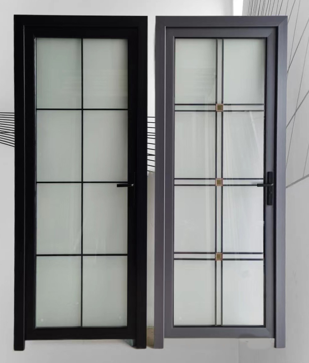 Interior Bathroom Aluminum Door Detail