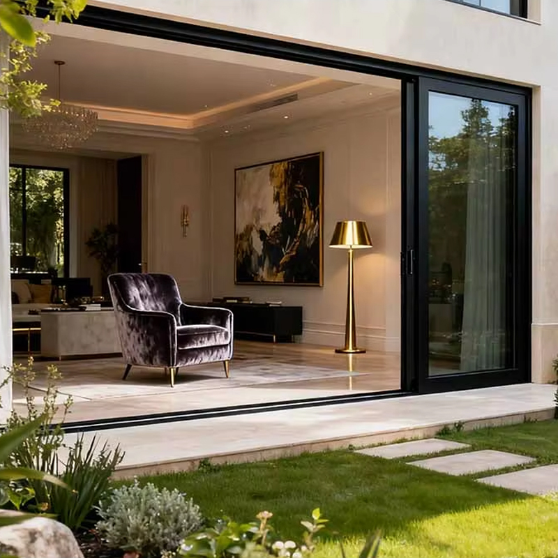 OUNA Canadian C SA Standard Heavy-Duty Modern Energy Efficient External Glass Large Sliding Patio Doors and Windows For Home