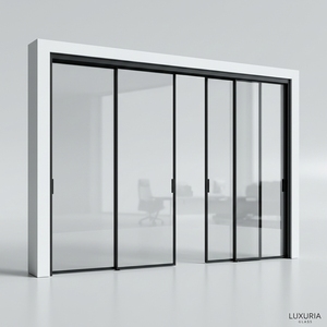 Direct Factory Slimline Aluminum Glass Door and Laundry Partition