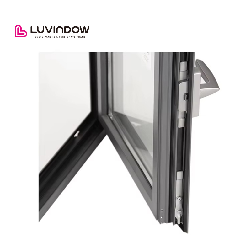 Factory Direct Price Reliable Thermal Break Aluminum Tilt Turn Window Triple Insulated Tempered for Exterior Kitchen Villa