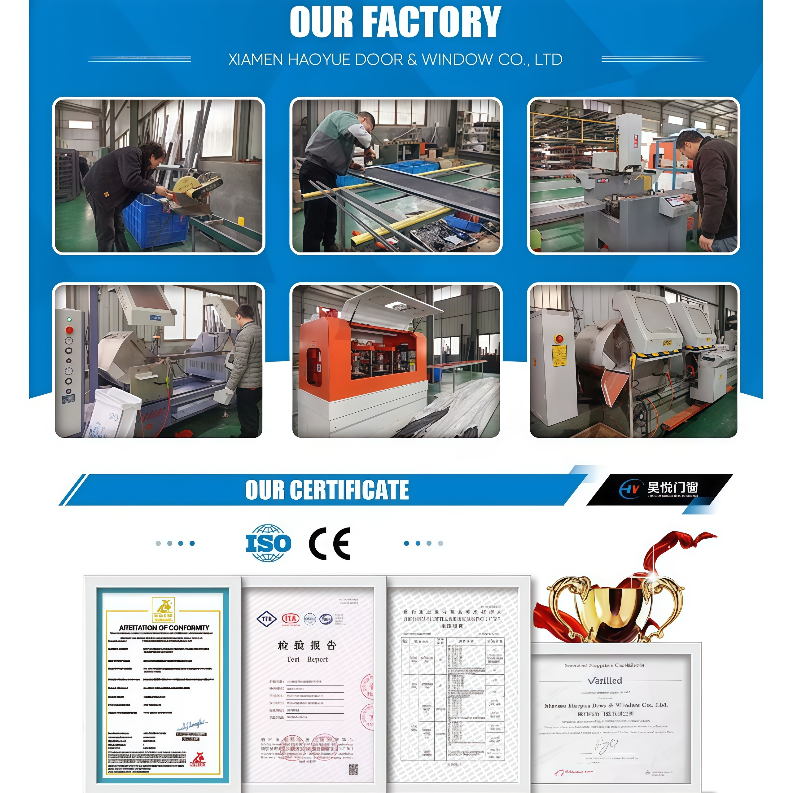 High Quality Factory Price Customized Double Aluminum Alloy Glass Door French Doors Aluminum Casement Door French Entrance Door