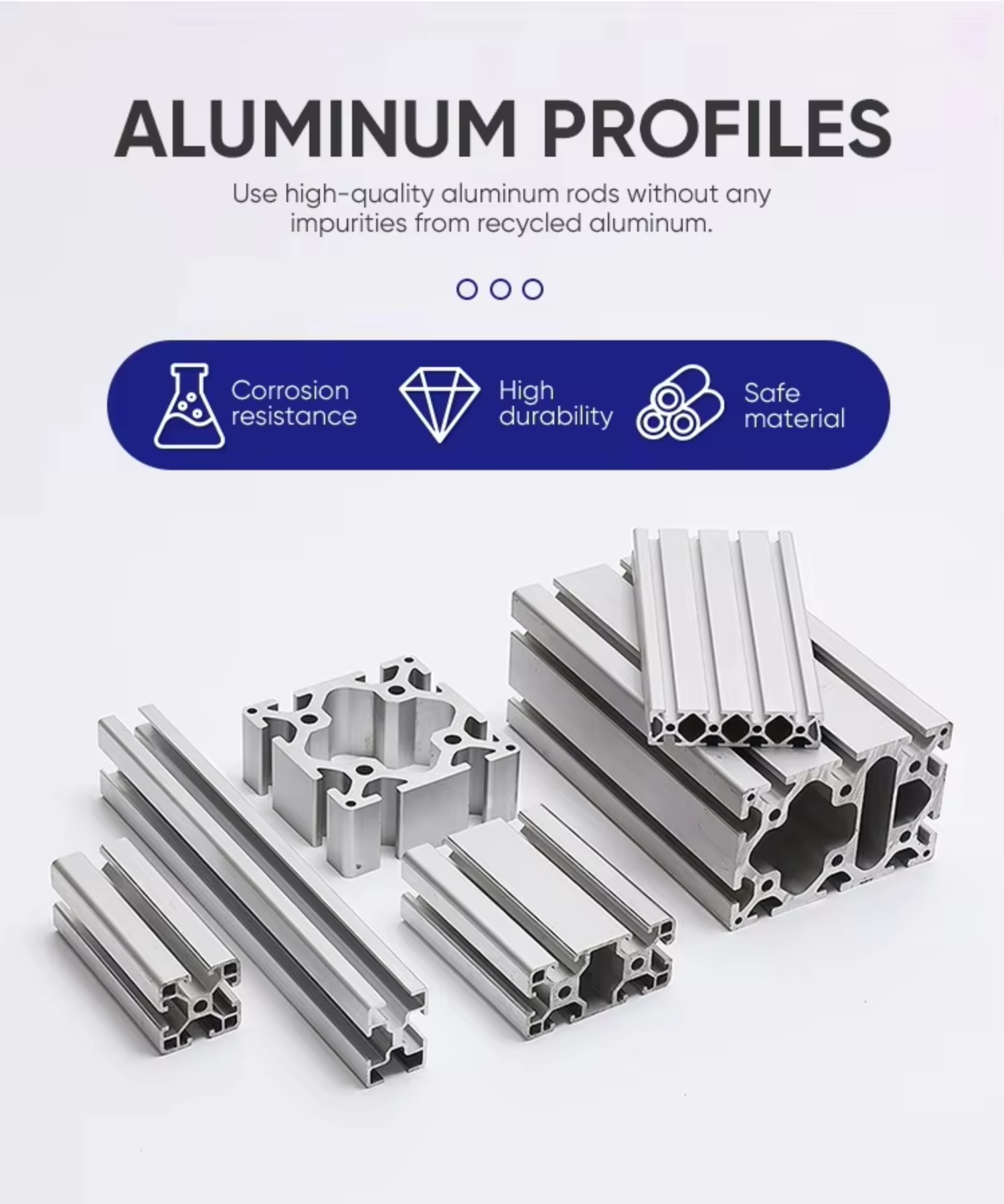 Custom Aluminium Extrusion Profiles Window and Door Anodized Cnc Architectural 6000 Series Aluminum ExtrusionAluminum Profiles