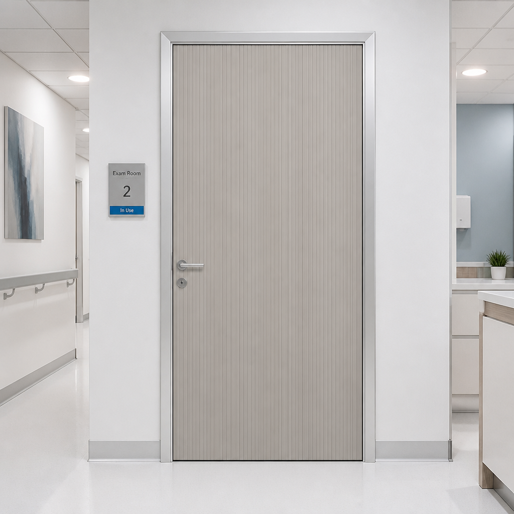 Custom Modern All Aluminum Fireproof Door Fire Rated Interior Exterior Entrance Metal Door for Residential Building