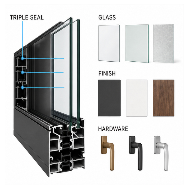 Custom Aluminum French Doors Double Glass Exterior Entry Doors for Villas Hotels Patios and Residential Renovation