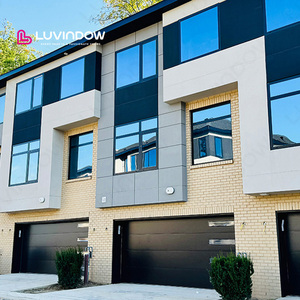 Factory Direct Price Reliable Thermal Break Aluminum Tilt Turn Window Triple Insulated Tempered for Exterior Kitchen Villa