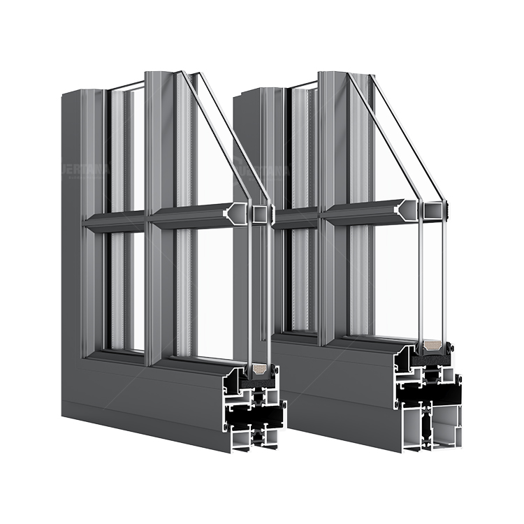 Thermally Broken Black Framed Steel Look Aluminum Glass French Door Crittall Style Heritage Doors