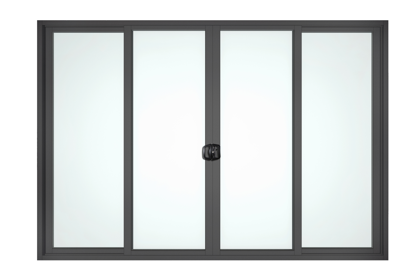 Aluminum Profile clear Double Glass Aluminum Profile Handle Door Lock One Tempered Glass Sliding Doors with Flyscreen