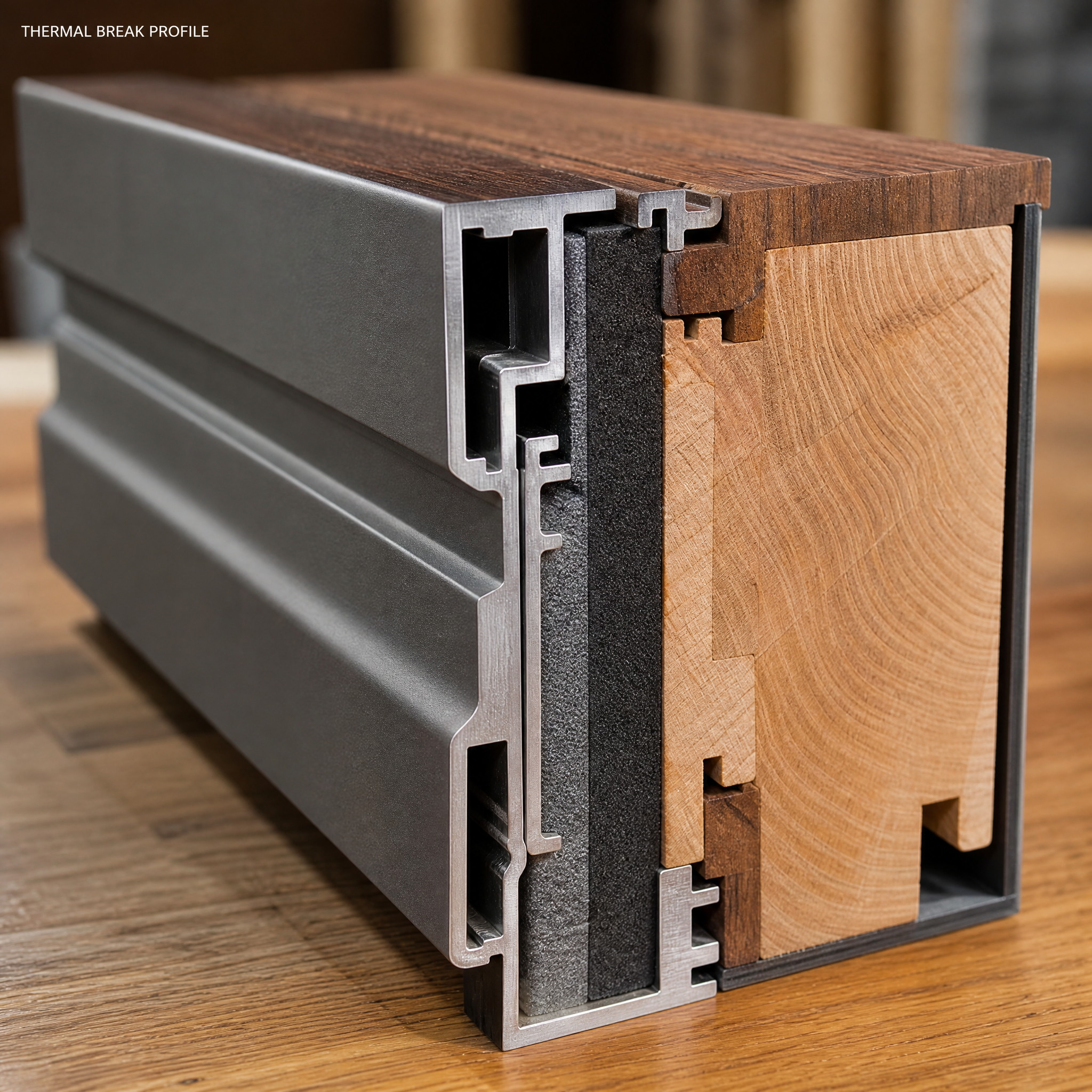 Aluminum Clad Wood Interior Door Solid Wood Core Double Glazed Waterproof Soundproof Bedroom Door for Villa Hotel