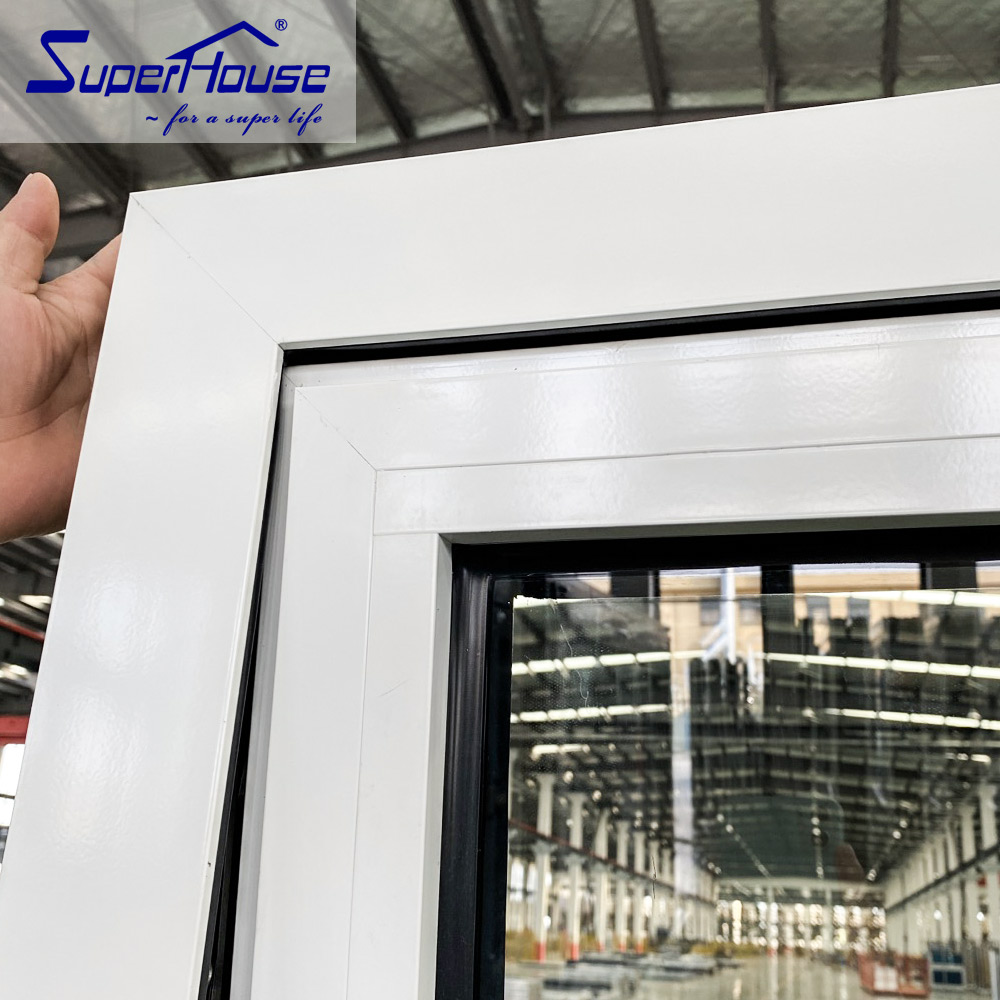 Superhouse Thermal Break Exterior AS2047 Certificated Aluminum Windows for Kitchen &amp; Home Bar White Aluminum Awning Window