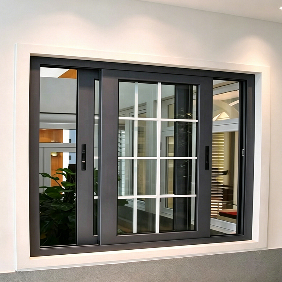 WANJIA AS2047 NFRC Sliding Windows FRAME House Optional Electric Automatic Windows Aluminium Glass Horizontal Sliding Windows