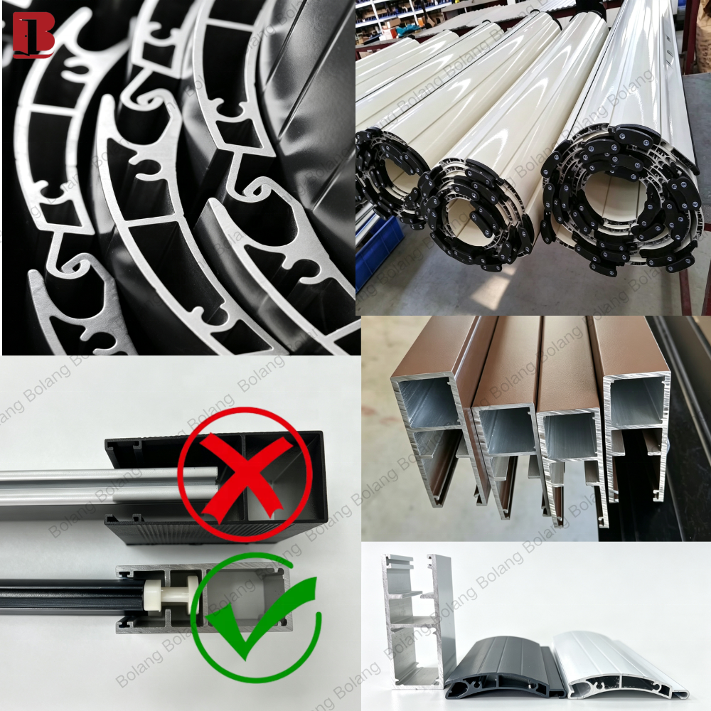 Bolang Hurricane Proof Garage Door Electric Roller Shutter Door Roll up Windows Aluminum Alloy WIFI Smart Control Island Typhoon