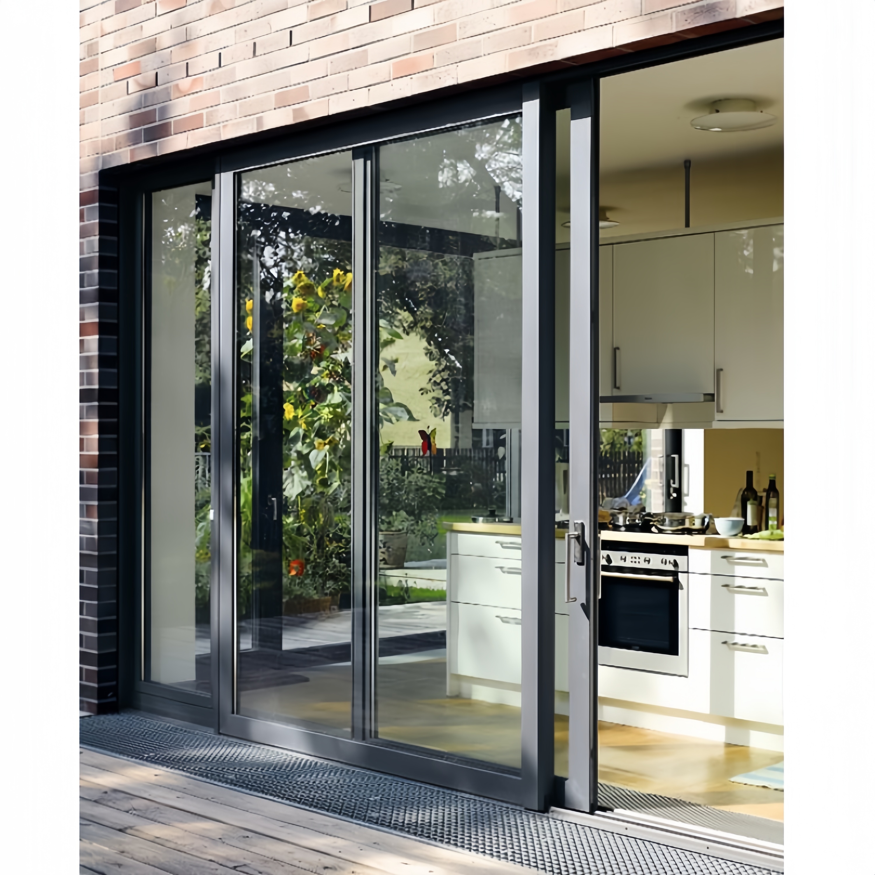 Customized Aluminum Glass Door Manufacturer Aluminum Multi Slide Sliding Doors Exterior Aluminum Sliding Patio Door for Sale