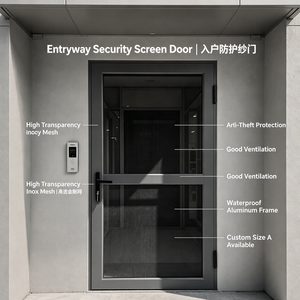 Seamless Welded Security Screen Door