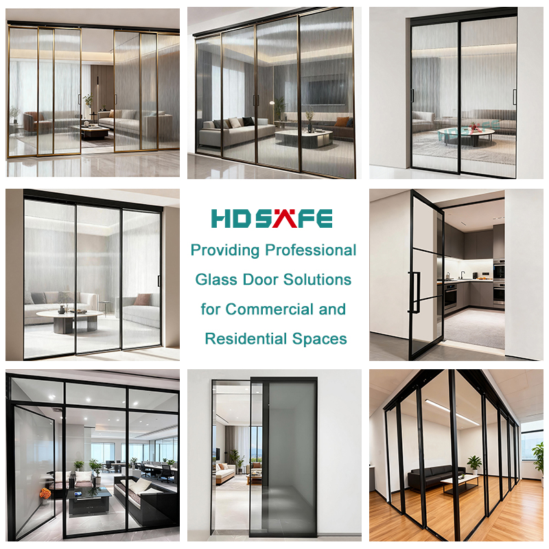 Modern Interior Glass Door Setup