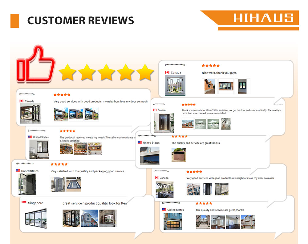 Hihaus Aluminum Profile Double Glazed Tempered Glass Casement Window With Fixed Panel