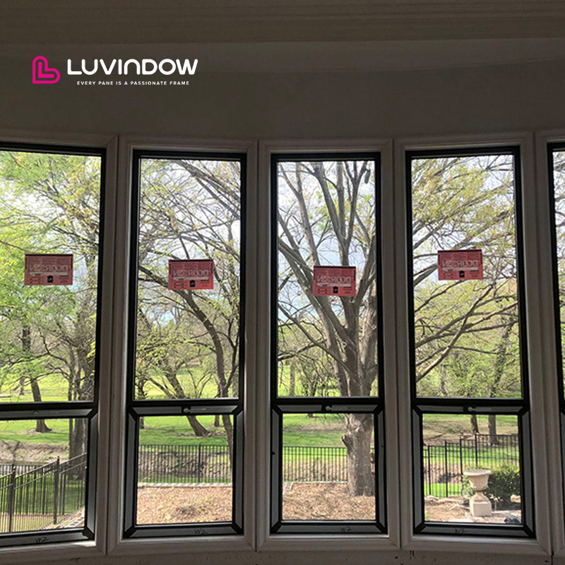 Commercial Customized Aluminum Windows Sound Proof Insect Control Rolling Open Crank Out Casement Windows