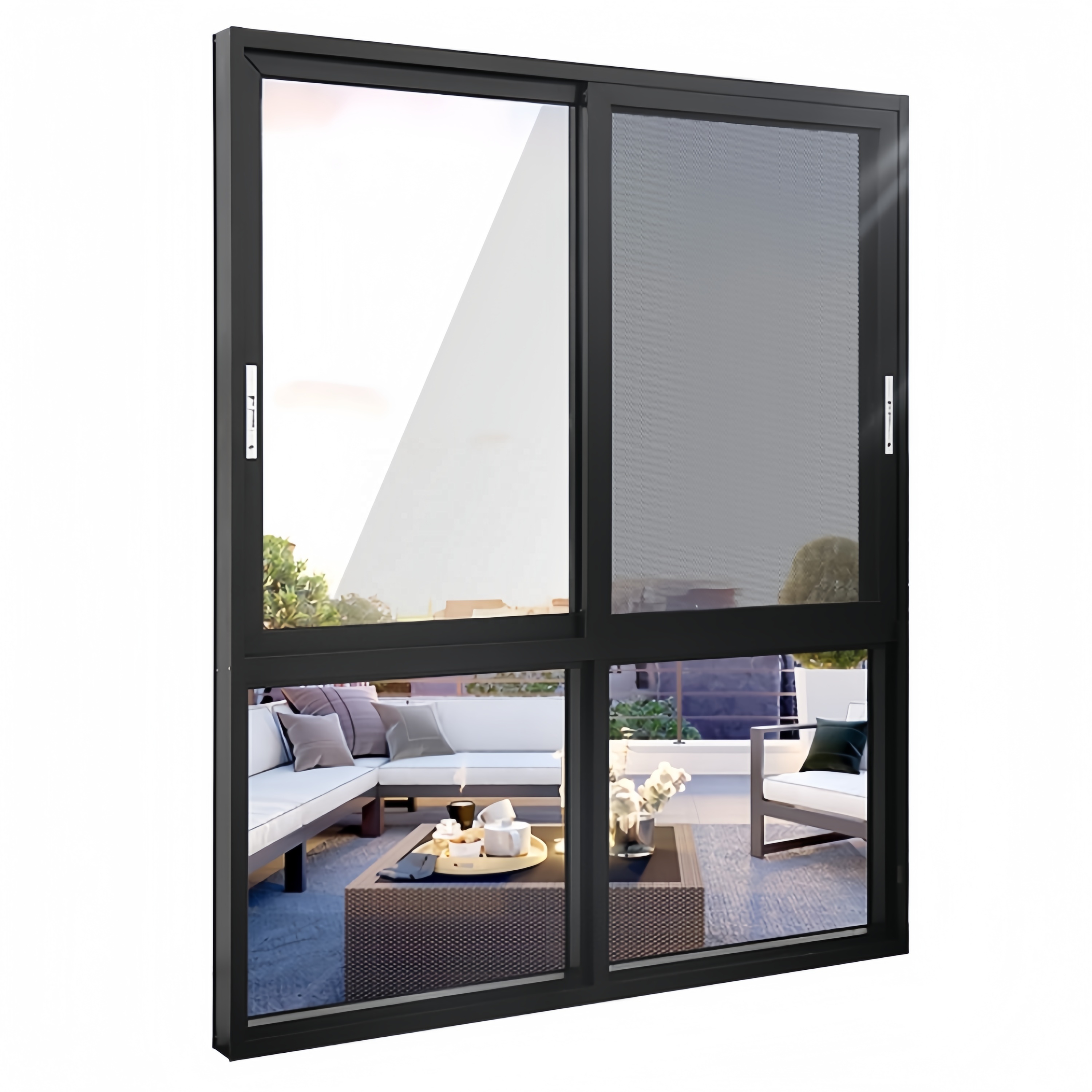 Customized New Products Wholesale Price Latest Design windows and Doors Made in China Aluminum Glass Sliding Window for Sale