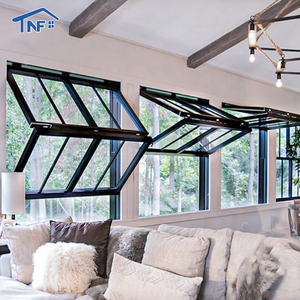 Aluminum Fold up windows Cost Kitchen bar Window and Door Slide Vertical Bifold windows for Sale