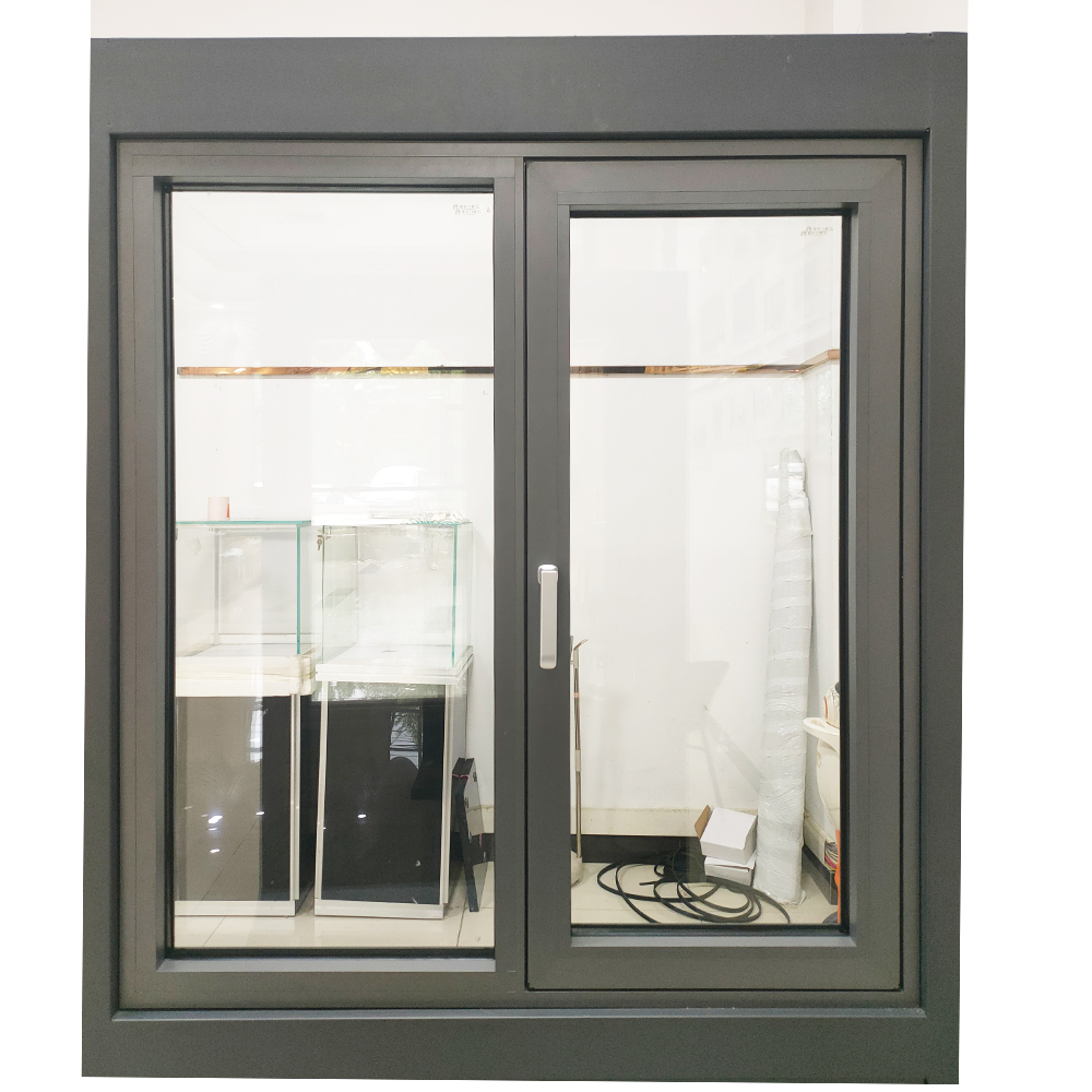 Custom Swing Window Thermal Break Double Glazing Water Proof French Aluminum Casement Window With Mosquito Net