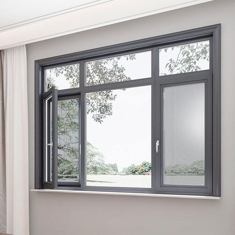 Wholesale Sliding Triple-Paned Windows Top Window Sashes Modern Design Soundproof 5 Year Warranty Fine Frame Black Aluminum Home