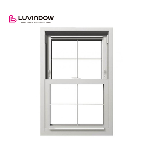 Modern Design Top Hung Aluminium Window with Security Latch Double Hung Windows Low E Double Top Hung Windows with Fly Screen