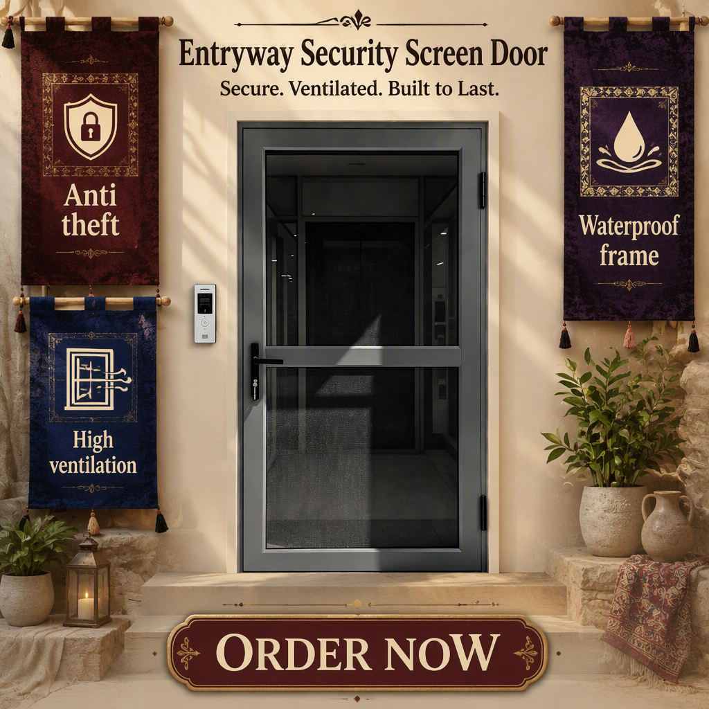 Seamless Welded Security Screen Door