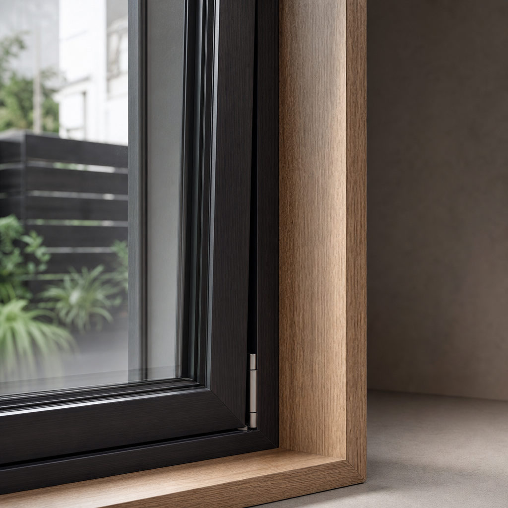 Dual Function Inward Opening Top Hung Multi Point Locking Aluminum Tilt and Turn Window for Coastal Villa Balcony