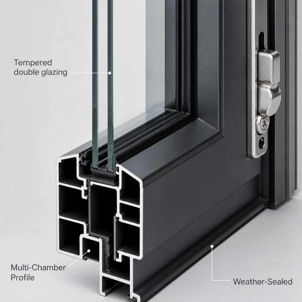 Corrosion Resistant Folding Door With Sliding Track Accordion Door And Commercial Folding Door Factory And Folding Sliding Doors