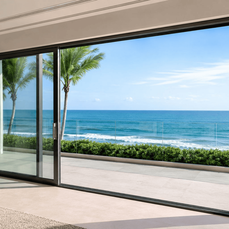 Good Quality Anti rust Waterproof Aluminum Sliding Door for Seaside Cottage, Restaurant Terrace