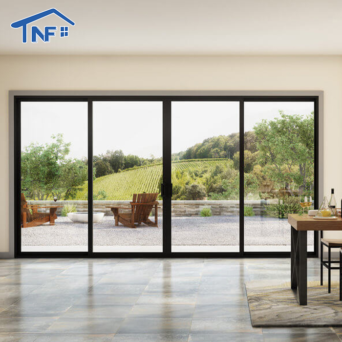 Aluminum Alloy Folding Screen NF Magnetic Roller Blind Stainless Steel Insect Control Sliding Doors Tempered Glass Mosquito Net