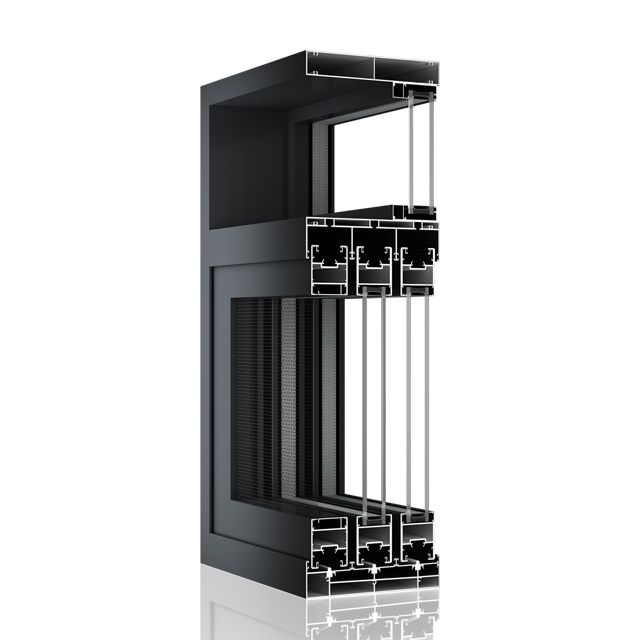 Stable Double Glass Soundproof Windproof Aluminium Heavy Duty Exterior Sliding Door