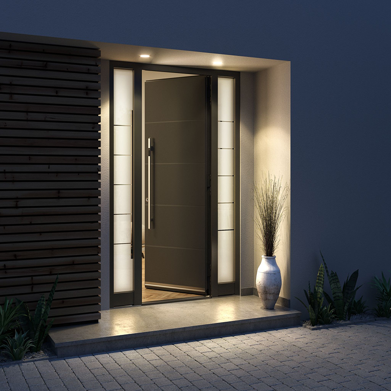 Lolands Modern Full Aluminum Entry Door Soundproof & Thermal Insulation Durable Finish 5+ Year Warranty Farmhouse Kitchen