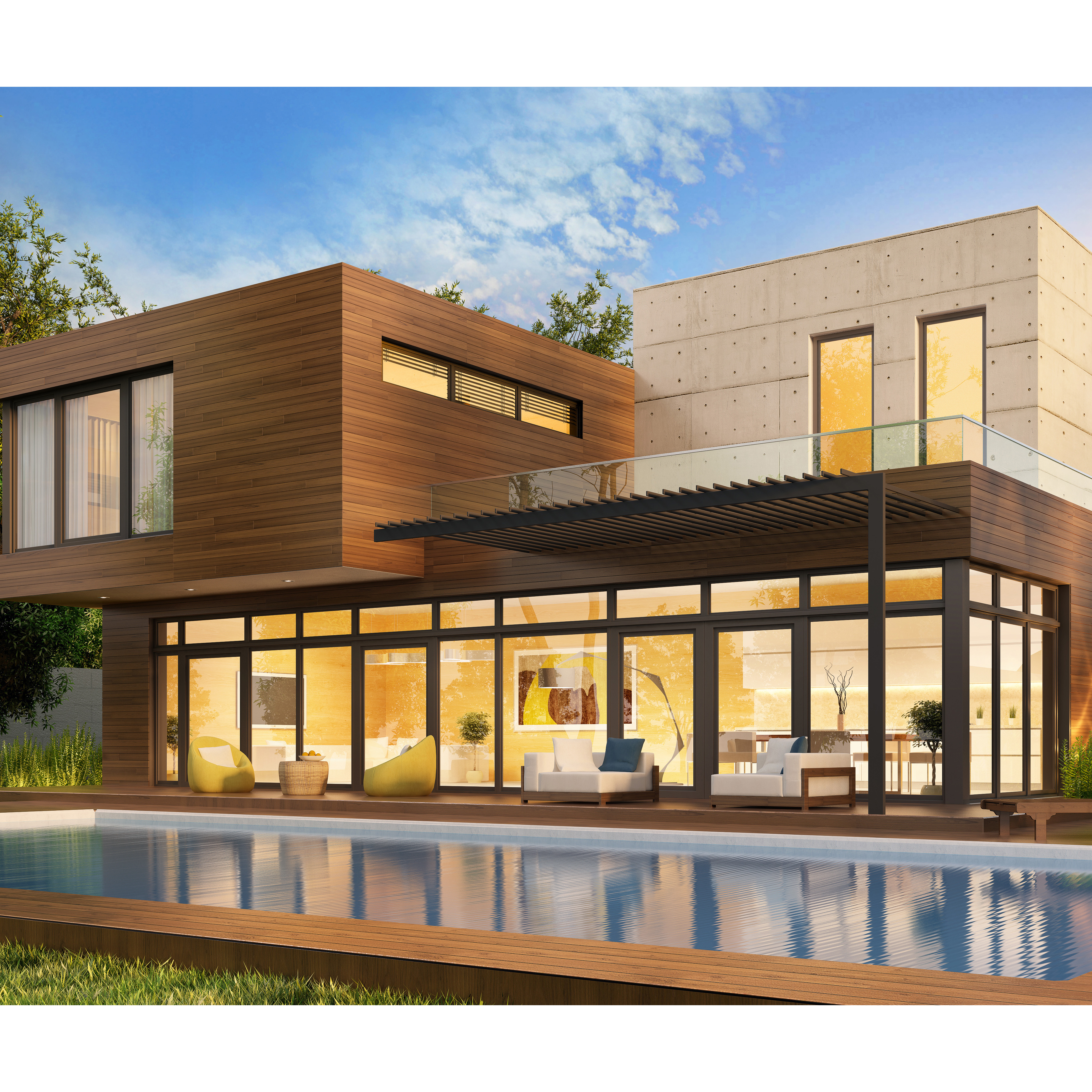 AS2047 Modern Double Glazed Stacker Aluminum Sliding Doors Australia Standard with Flyscreen Aluminum Alloy Material