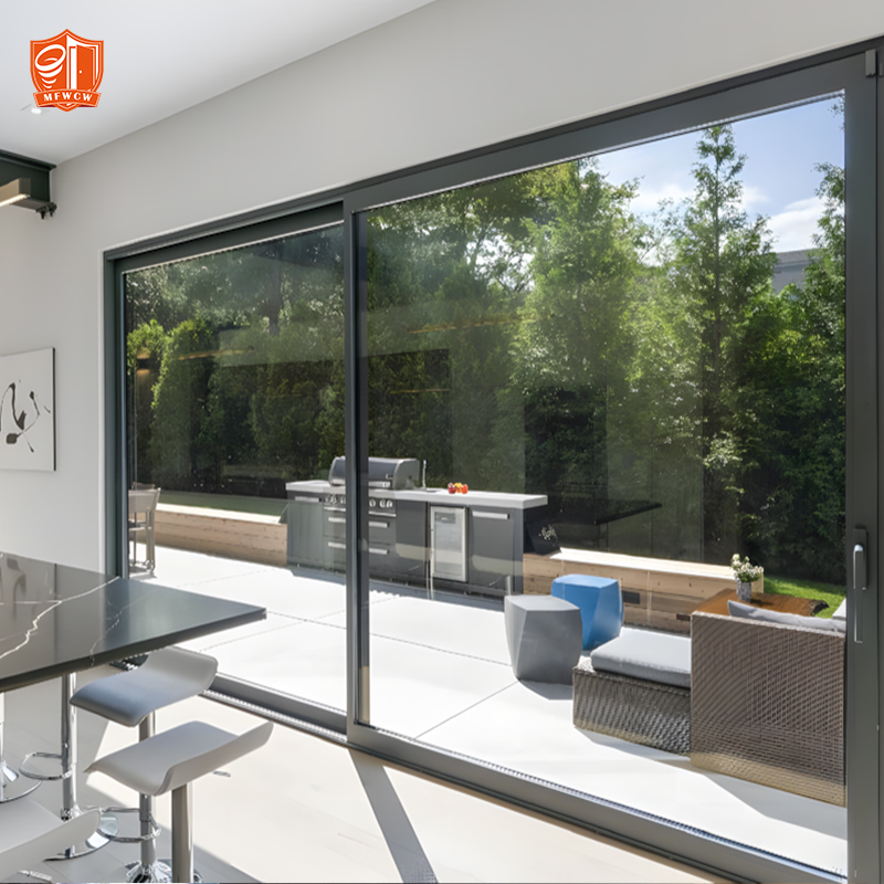 Commercial Grade Heavy Duty Lift And Slide Door Large Span Aluminum Sliding Door For Restaurant Patio
