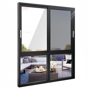 Customized New Products Wholesale Price Latest Design windows and Doors Made in China Aluminum Glass Sliding Window for Sale